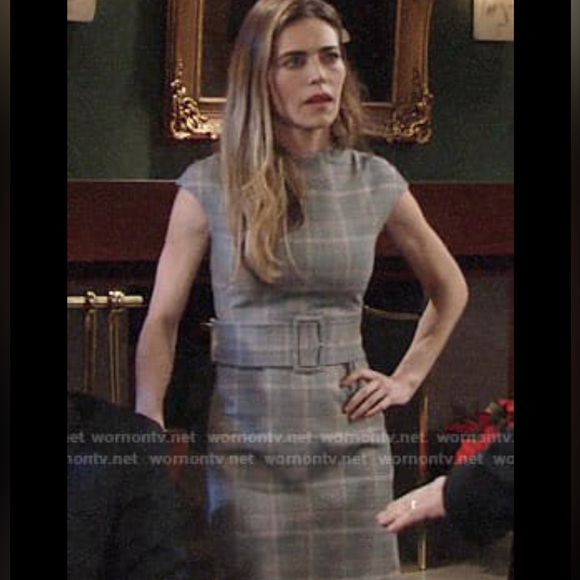 NWT Theory Wool blend Belted Plaid Check Sheath Dress 6 - Picture 12 of 12